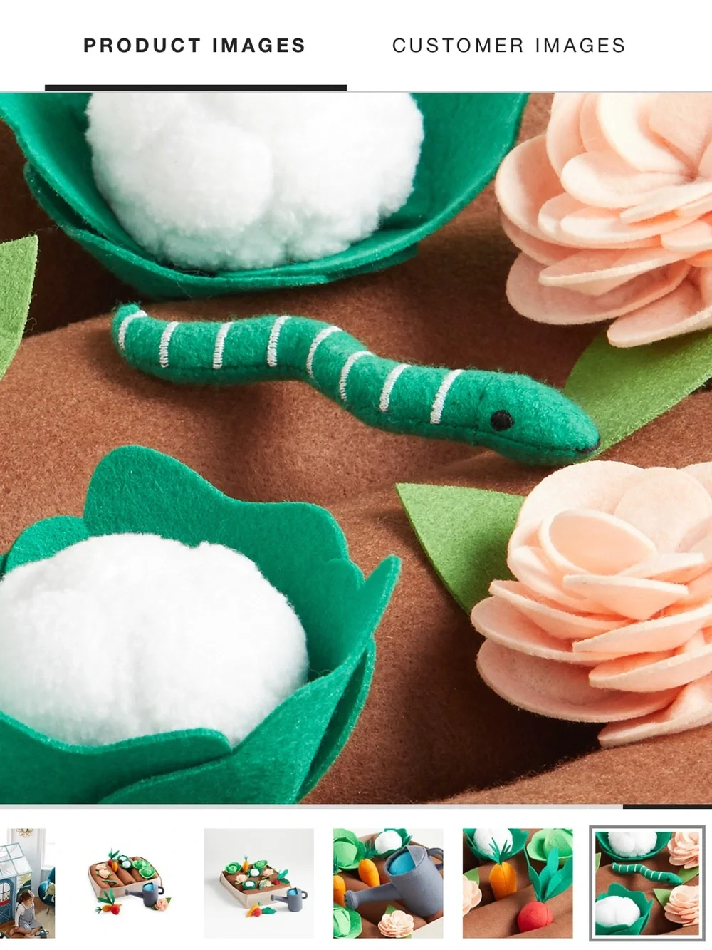 Crate & Barrel Kids Felt Garden